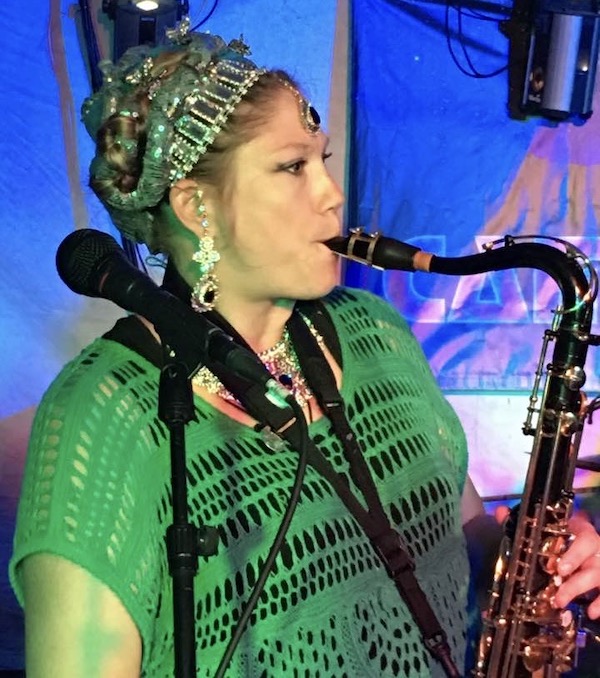 Julee Avallone performing in Depth Quartet at Indian Lookout Country Club in Mariaville, New York, during Camp Creek on July 8, 2016.