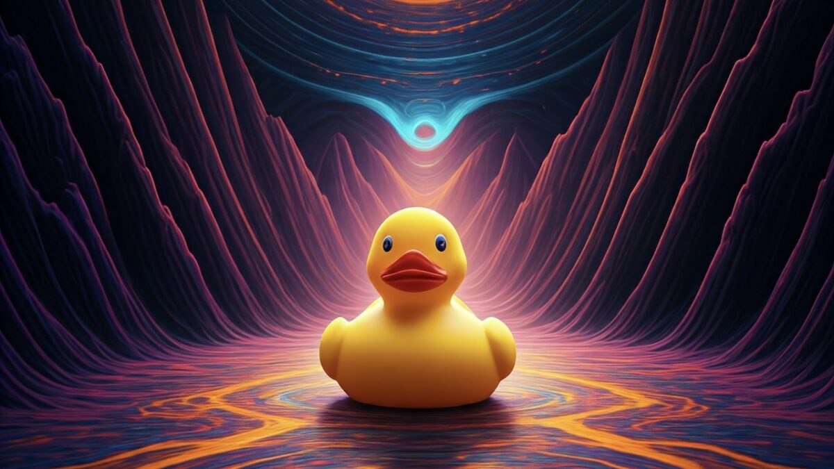 Psychedelic duck