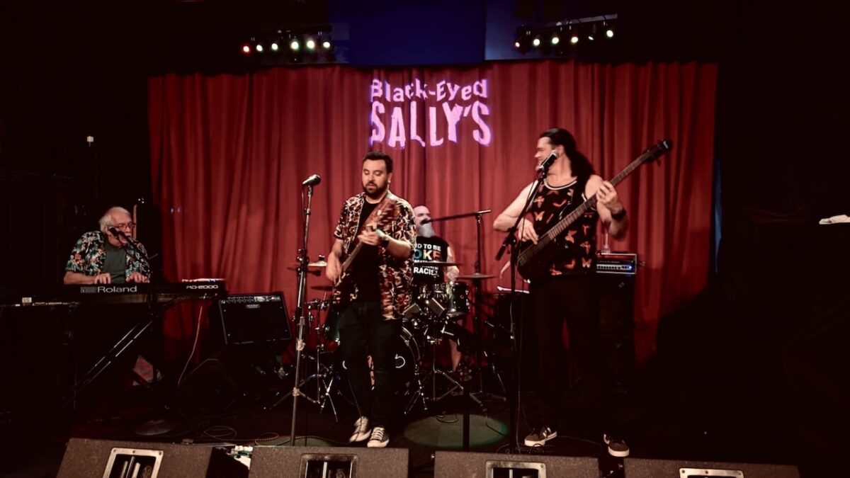 The John Spignesi Band performing with Mark Mercier at Black-Eyed Sally’s in Hartford, Connecticut, on June 28, 2025.